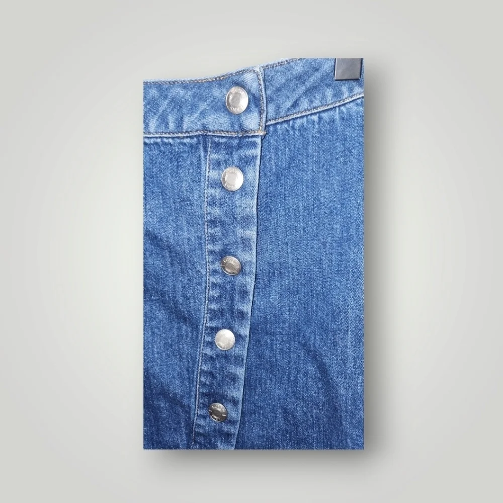 J Crew Women's Button Front Denim Skirt J8173 Size 28